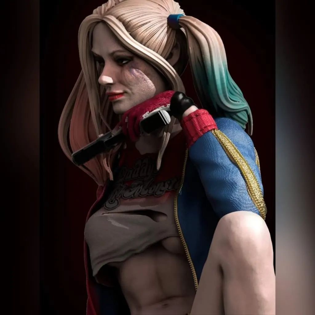 P站图纸印象馆 CA3D DC漫画 哈莉·奎茵 CA3D DC漫画 哈莉·奎茵