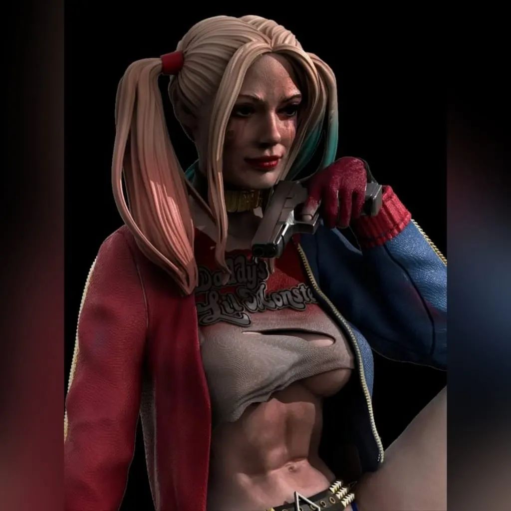 P站图纸印象馆 CA3D DC漫画 哈莉·奎茵 CA3D DC漫画 哈莉·奎茵