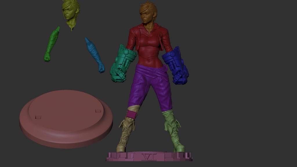 P站图纸印象馆 CA3D 英雄联盟 蔚 CA3D 英雄联盟 蔚