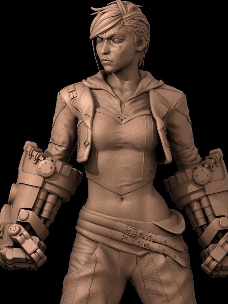 P站图纸印象馆 CA3D 英雄联盟 蔚 CA3D 英雄联盟 蔚