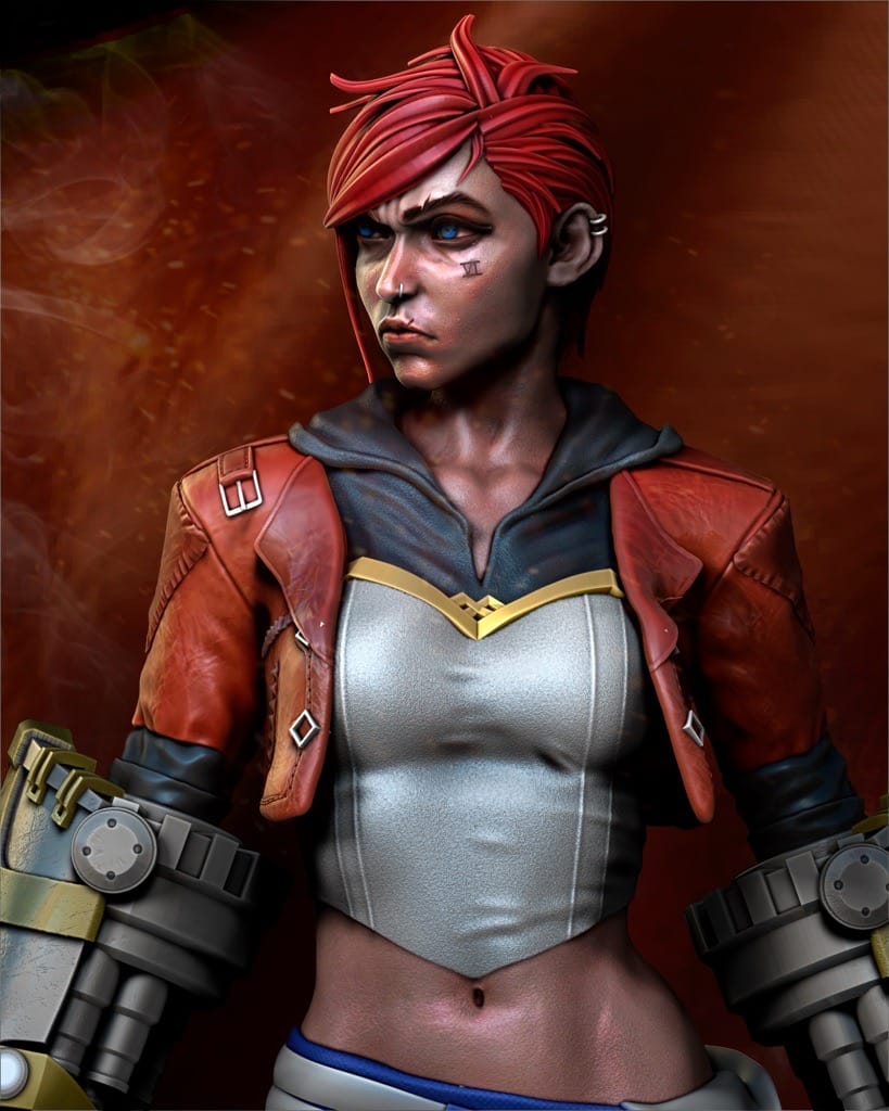 P站图纸印象馆 CA3D 英雄联盟 蔚 CA3D 英雄联盟 蔚