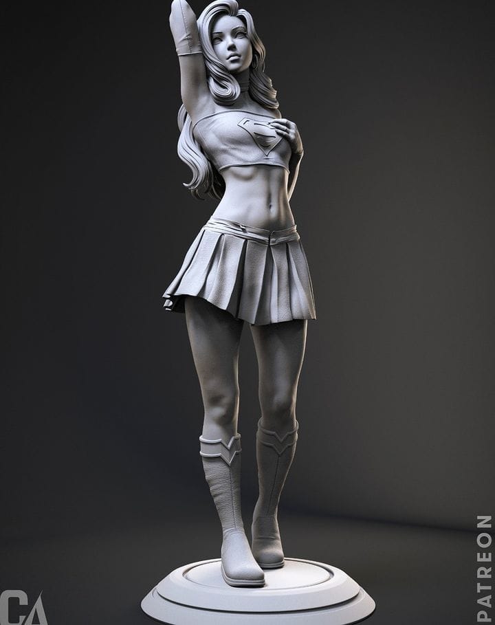 P站图纸印象馆 CA3D 漫威 超级少女 Supergirl CA3D 漫威 超级少女 Supergirl