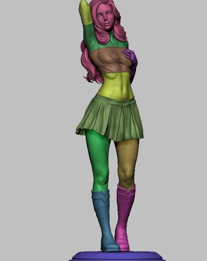 P站图纸印象馆 CA3D 漫威 超级少女 Supergirl CA3D 漫威 超级少女 Supergirl