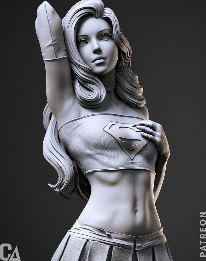 P站图纸印象馆 CA3D 漫威 超级少女 Supergirl CA3D 漫威 超级少女 Supergirl