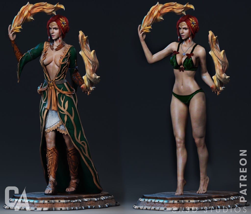 P站图纸印象馆 CA3D 猎魔人 特莉丝·梅莉葛德 CA3D 猎魔人 特莉丝·梅莉葛德