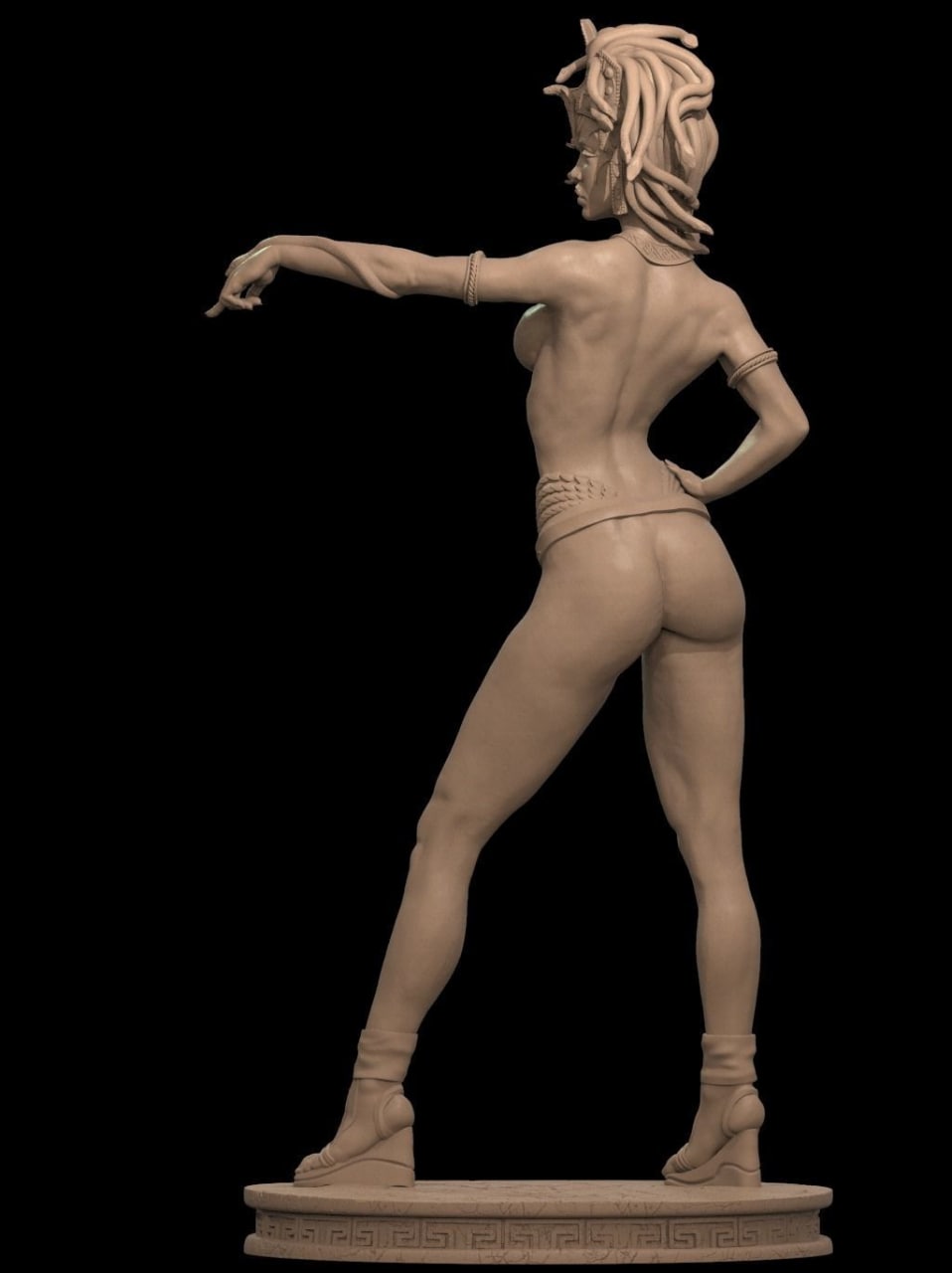 P站图纸印象馆 CA3D 希腊神话梅杜莎 CA3D 希腊神话梅杜莎