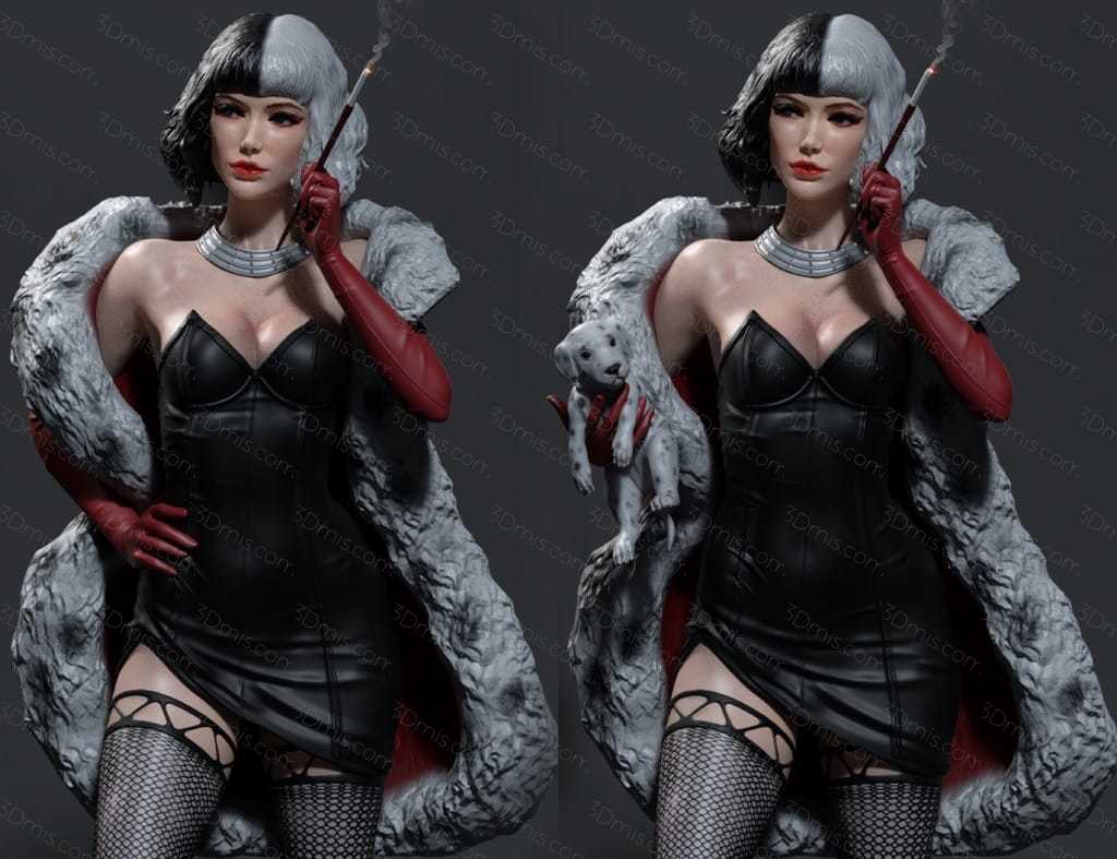 P站图纸印象馆 CA3D Cruella 库伊拉 CA3D Cruella 库伊拉