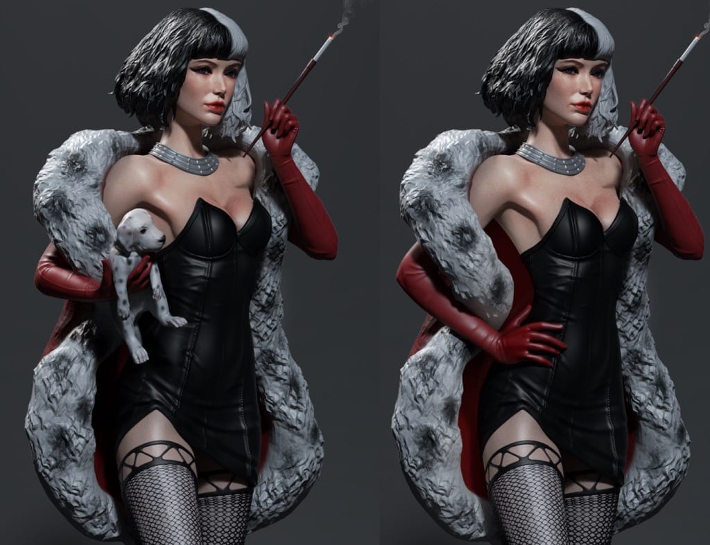 P站图纸印象馆 CA3D Cruella 库伊拉 CA3D Cruella 库伊拉