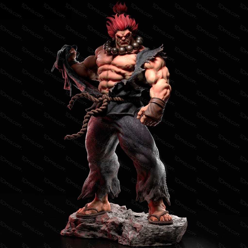 P站图纸印象馆 CA3D 铁拳 豪鬼 CA3D 铁拳 豪鬼