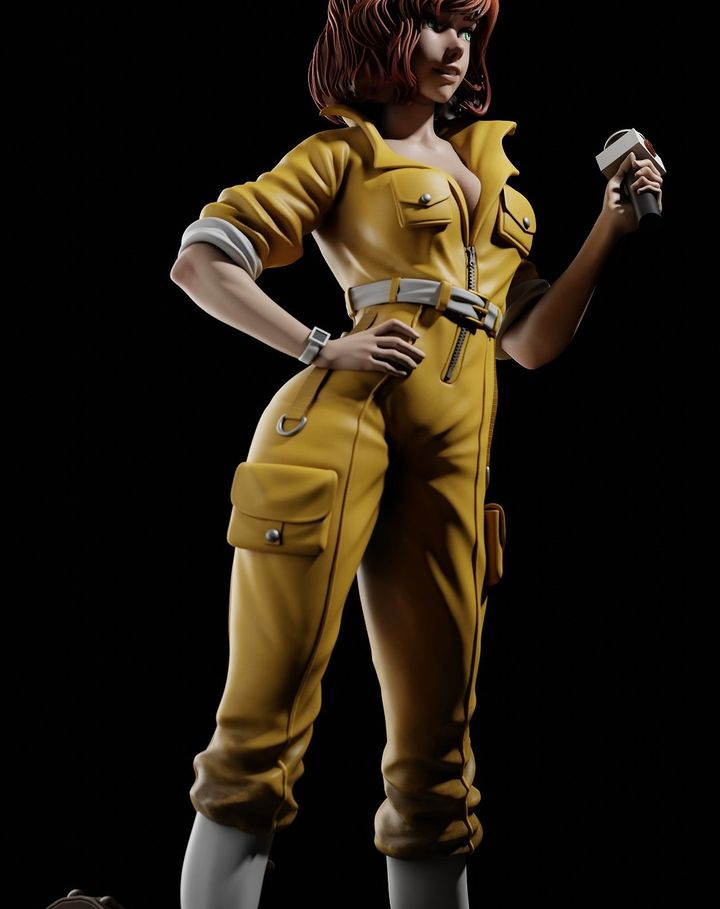 P站图纸印象馆 CA3D 忍者神龟 艾普莉尔·奥尼尔 CA3D 忍者神龟 艾普莉尔·奥尼尔