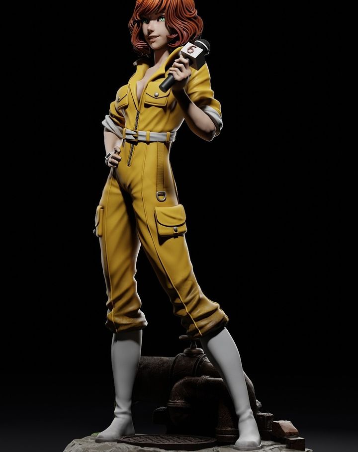 P站图纸印象馆 CA3D 忍者神龟 艾普莉尔·奥尼尔 CA3D 忍者神龟 艾普莉尔·奥尼尔