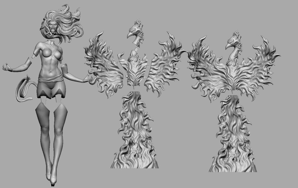 P站图纸印象馆 CA3D 漫威 凤凰女 琴·葛蕾 CA3D 漫威 凤凰女 琴·葛蕾