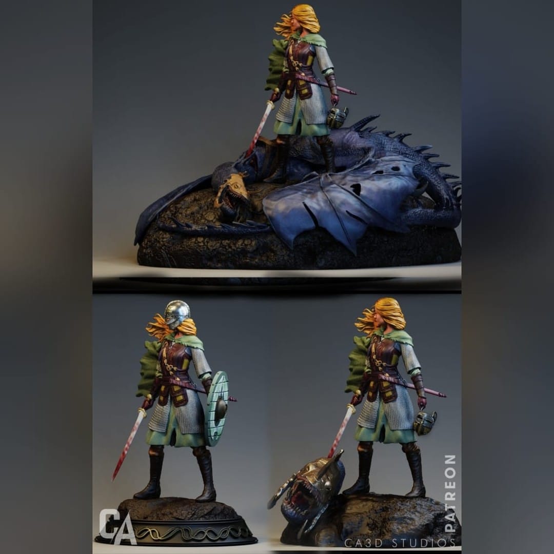 P站图纸印象馆 CA3D 魔戒 伊欧玟 CA3D 魔戒 伊欧玟