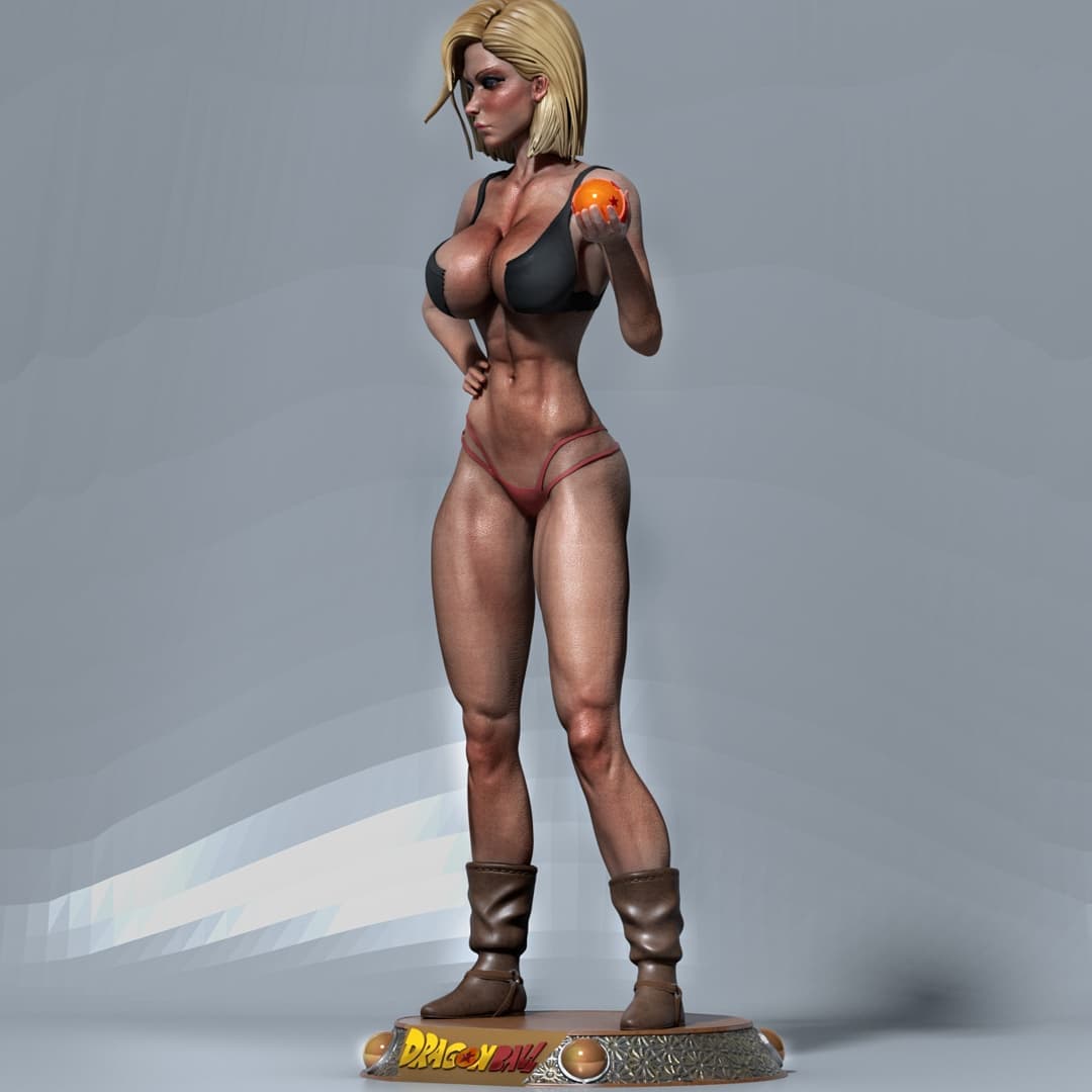 P站图纸印象馆 CA3D 龙珠 人造人18号 CA3D 龙珠 人造人18号