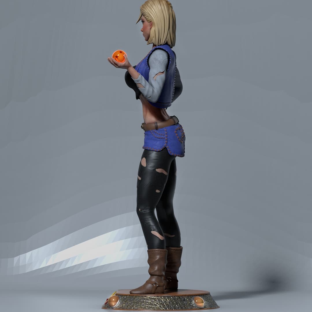 P站图纸印象馆 CA3D 龙珠 人造人18号 CA3D 龙珠 人造人18号