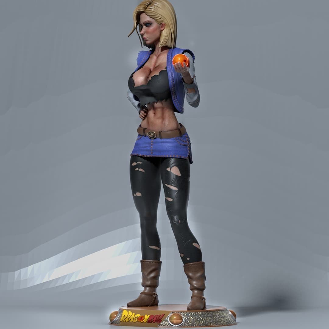 P站图纸印象馆 CA3D 龙珠 人造人18号 CA3D 龙珠 人造人18号