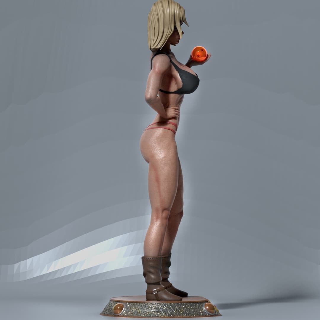 P站图纸印象馆 CA3D 龙珠 人造人18号 CA3D 龙珠 人造人18号