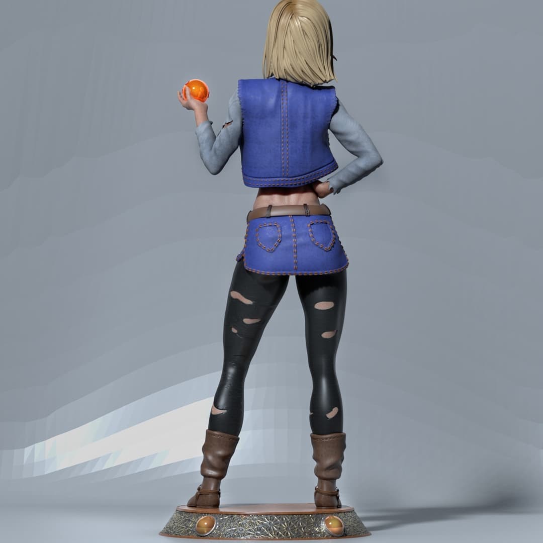 P站图纸印象馆 CA3D 龙珠 人造人18号 CA3D 龙珠 人造人18号