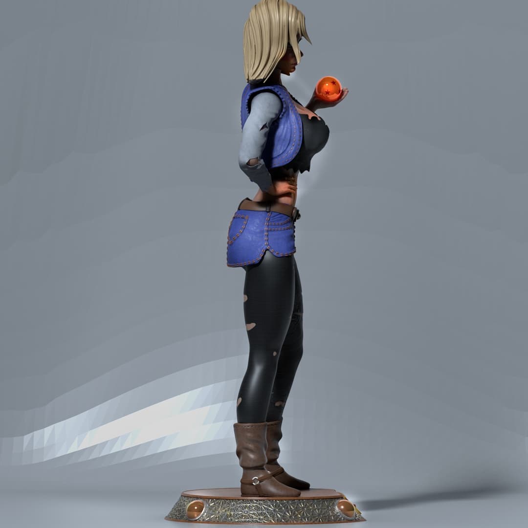 P站图纸印象馆 CA3D 龙珠 人造人18号 CA3D 龙珠 人造人18号