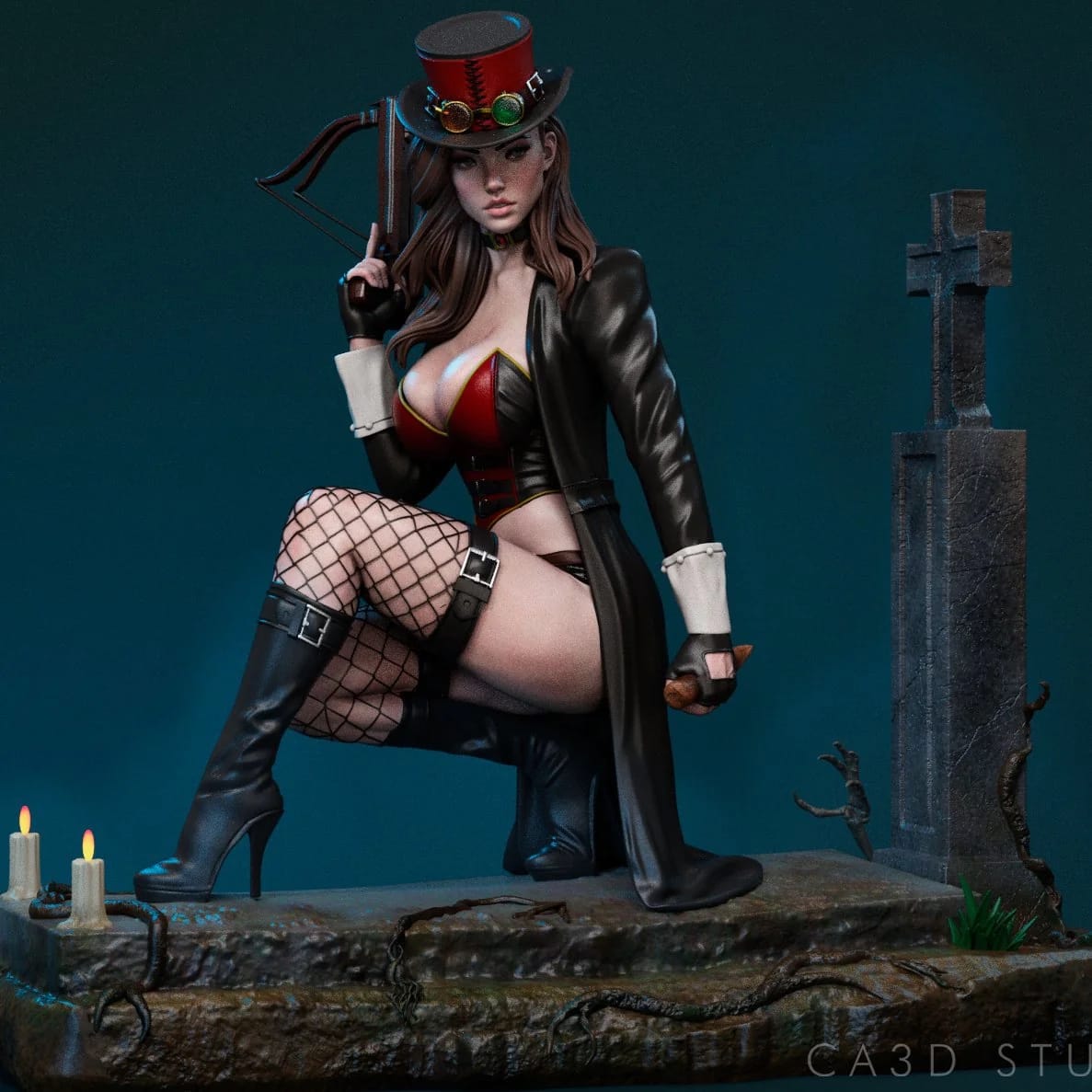 P站图纸印象馆 CA3D 吸血鬼猎人 凡妮莎海辛 CA3D 吸血鬼猎人 凡妮莎海辛