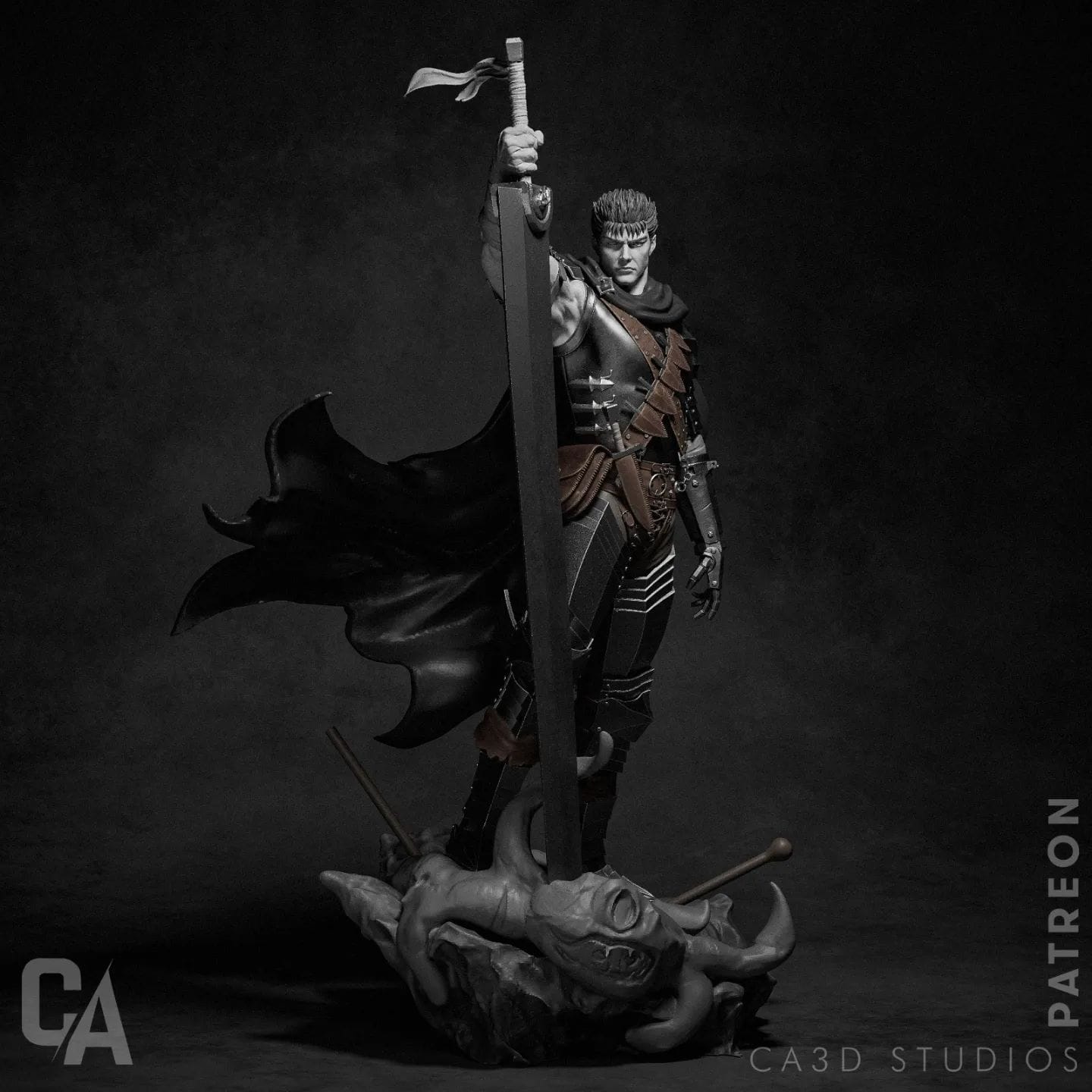 P站图纸印象馆 CA3D 剑风传奇 格斯 CA3D 剑风传奇 格斯