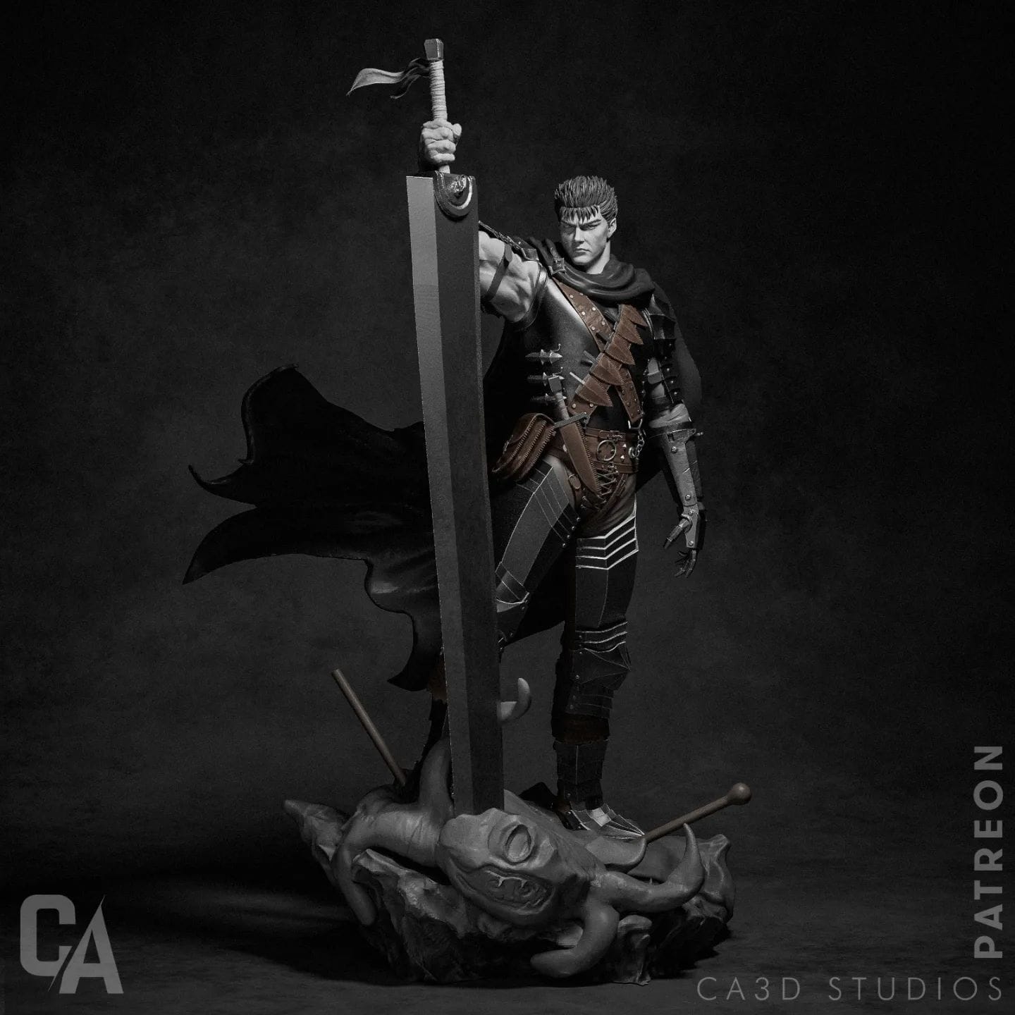 P站图纸印象馆 CA3D 剑风传奇 格斯 CA3D 剑风传奇 格斯