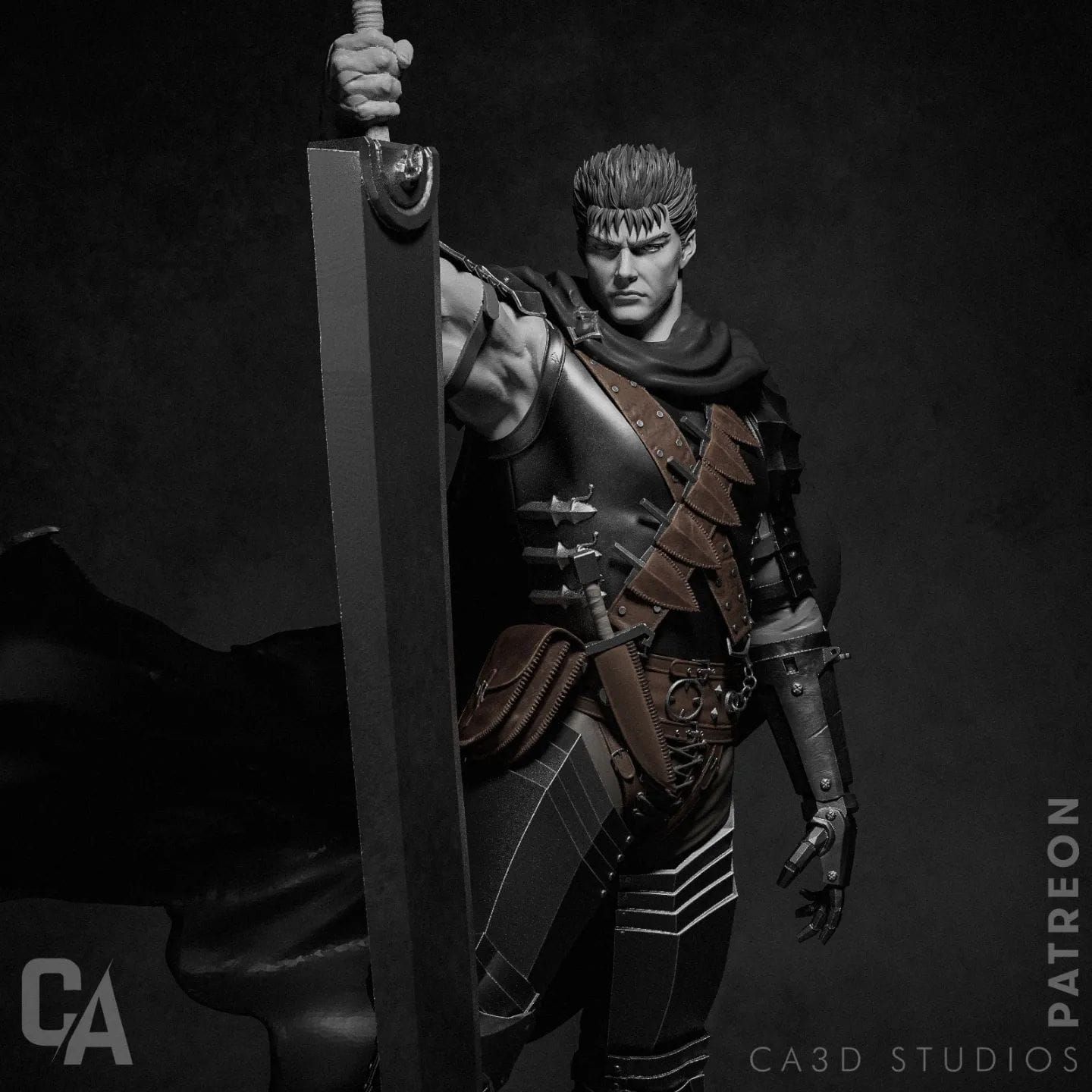 P站图纸印象馆 CA3D 剑风传奇 格斯 CA3D 剑风传奇 格斯