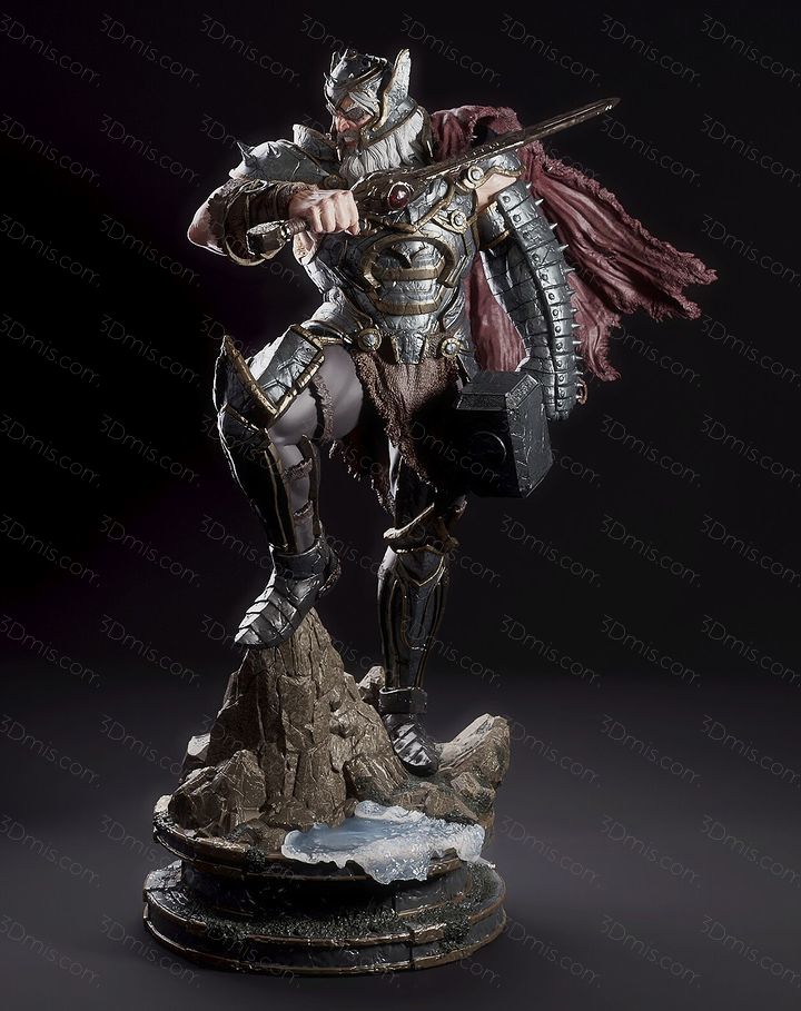 P站图纸印象馆 CA3D 漫威 雷神王 托尔 CA3D 漫威 雷神王 托尔