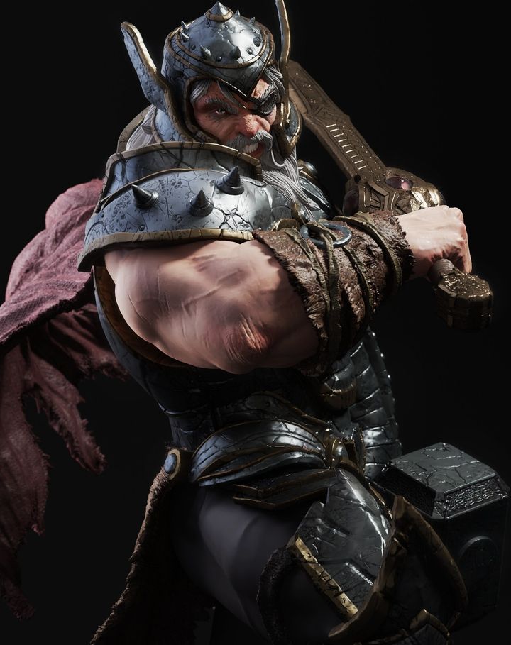 P站图纸印象馆 CA3D 漫威 雷神王 托尔 CA3D 漫威 雷神王 托尔