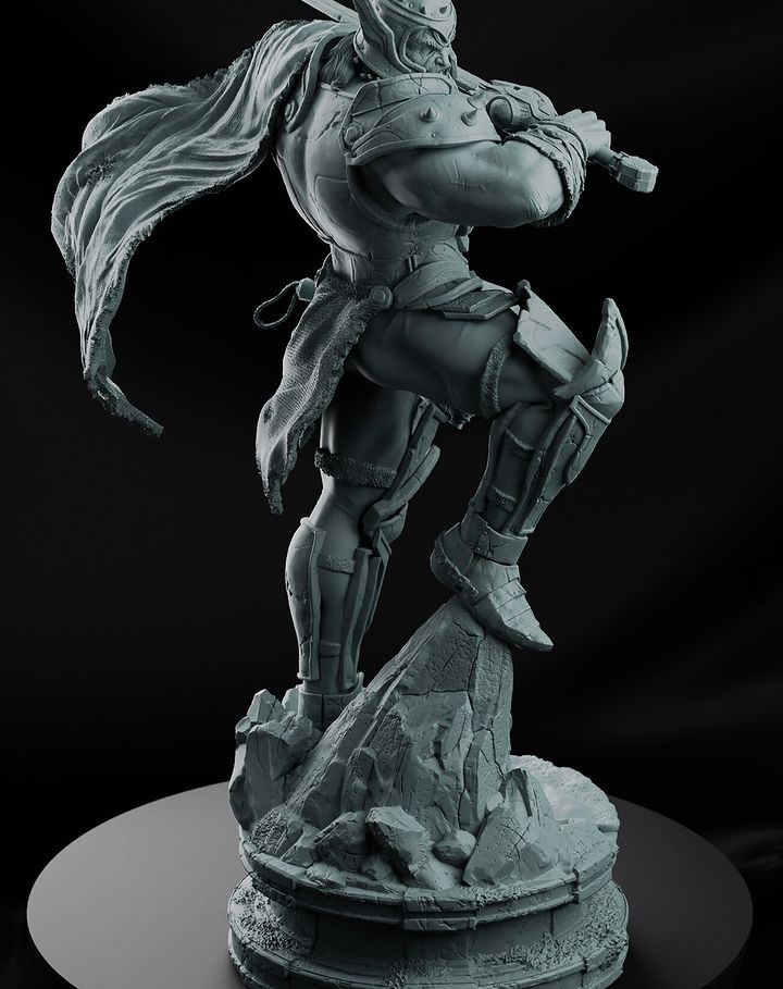 P站图纸印象馆 CA3D 漫威 雷神王 托尔 CA3D 漫威 雷神王 托尔