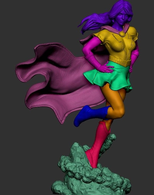 P站图纸印象馆 3dVerse DC漫画 玛丽·贝桑 3dVerse DC漫画 玛丽·贝桑