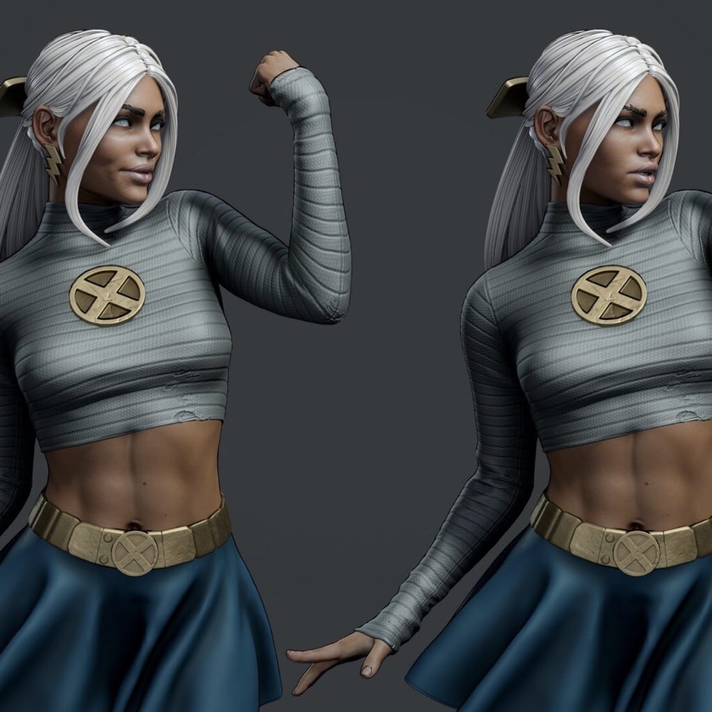 P站图纸印象馆 3dVerse 漫威 X战警 暴风女 3dVerse 漫威 X战警 暴风女