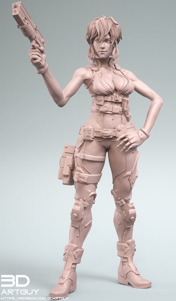 P站图纸印象馆 3DArtGuy SciFi Cop 3DArtGuy SciFi Cop