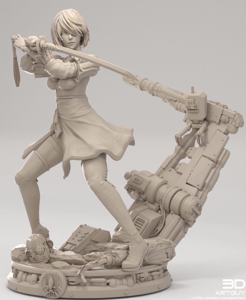 P站图纸印象馆 3DArtGuy 尼尔 机械纪元 3DArtGuy 尼尔 机械纪元