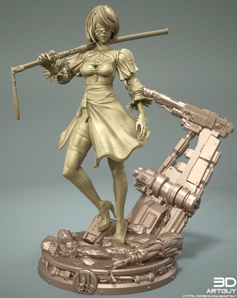 P站图纸印象馆 3DArtGuy 尼尔 机械纪元 3DArtGuy 尼尔 机械纪元