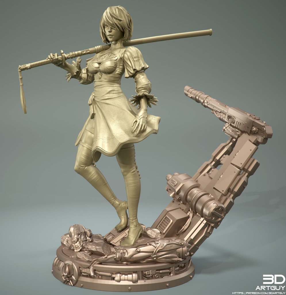 P站图纸印象馆 3DArtGuy 尼尔 机械纪元 3DArtGuy 尼尔 机械纪元