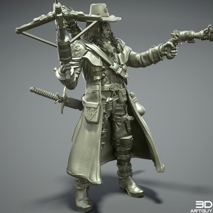 P站图纸印象馆 3DArtGuy 猎魔人 3DArtGuy 猎魔人