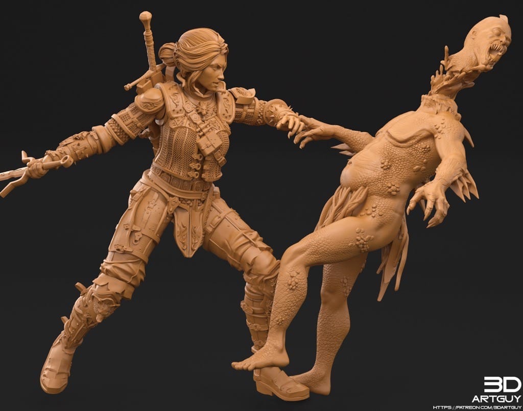 P站图纸印象馆 3DArtGuy Fantasy Characters 2022年2月 3DArtGuy Fantasy Characters 2022年2月