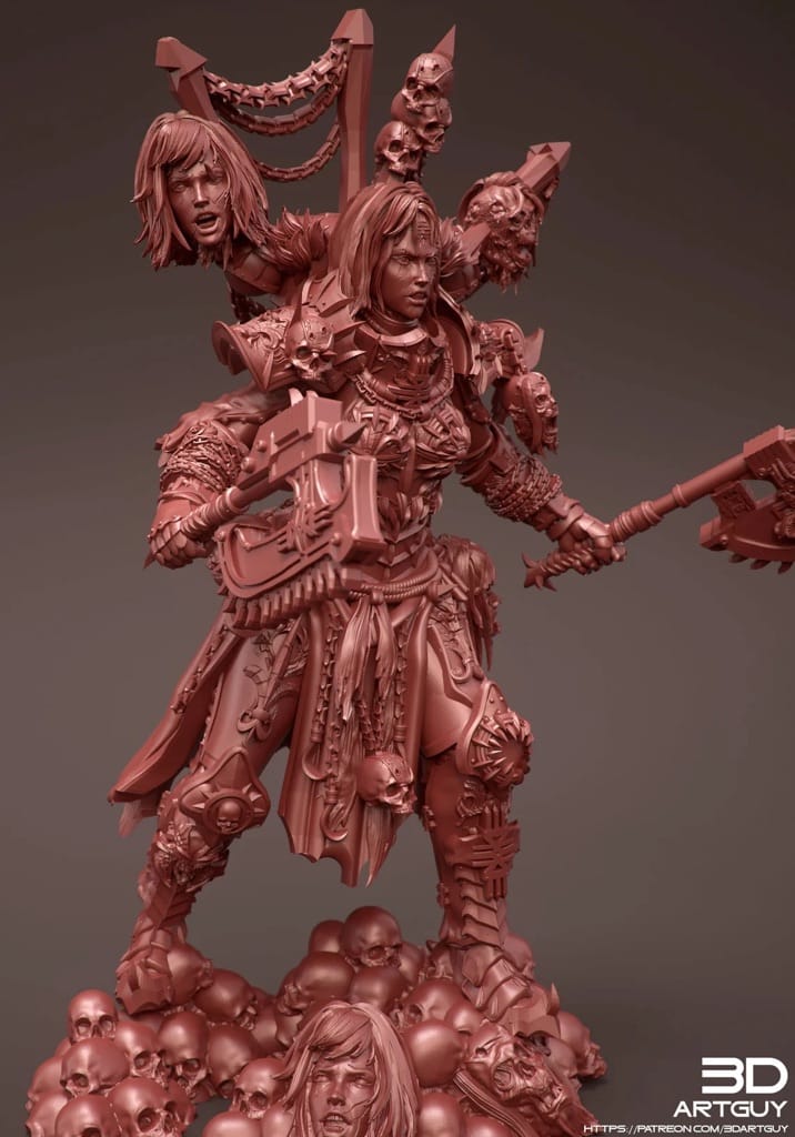 P站图纸印象馆 3DArtGuy 愤怒的战士 3DArtGuy 愤怒的战士