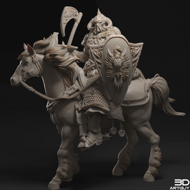 P站图纸印象馆 3DArtGuy 骑乘勇士 3DArtGuy 骑乘勇士