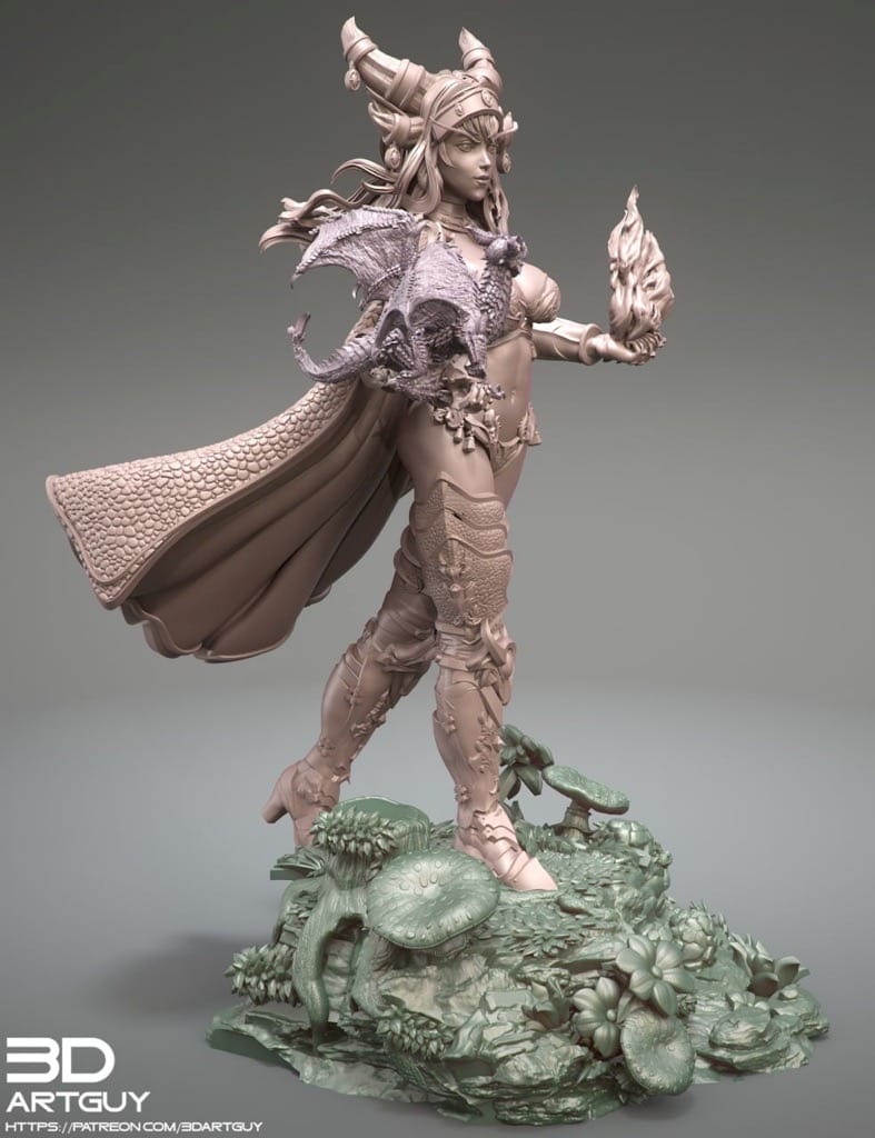 P站图纸印象馆 3DArtGuy 神龙女王 3DArtGuy 神龙女王