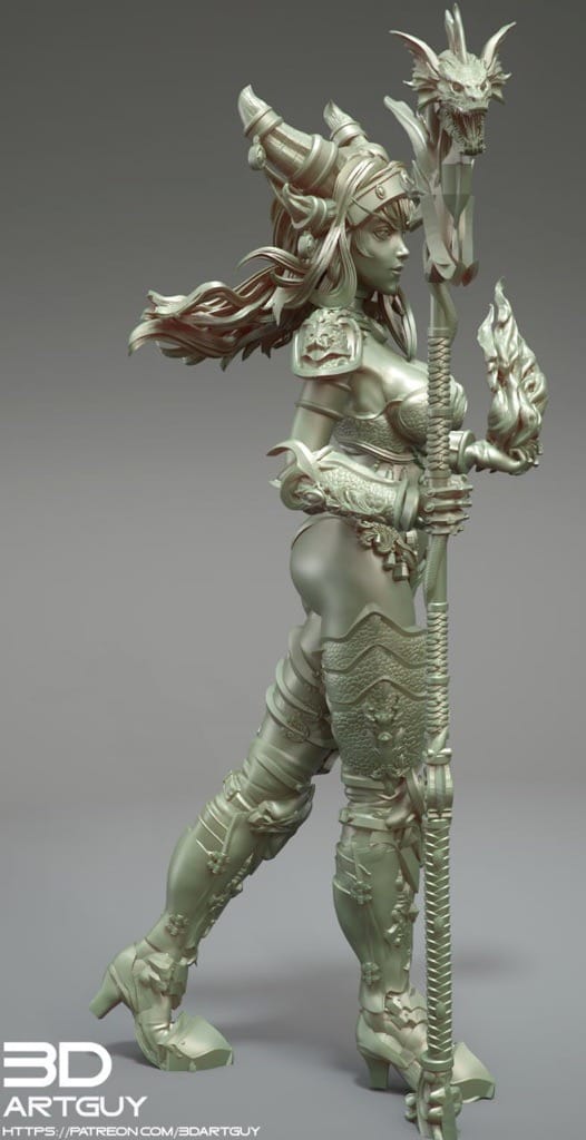 P站图纸印象馆 3DArtGuy 神龙女王 3DArtGuy 神龙女王