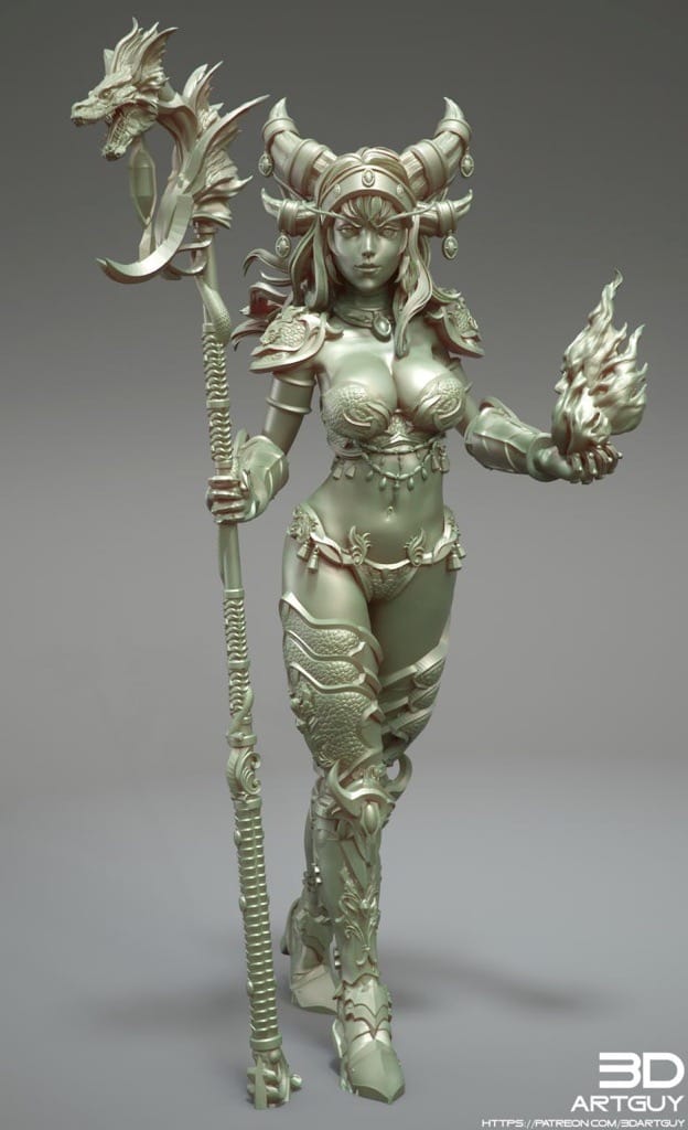 P站图纸印象馆 3DArtGuy 神龙女王 3DArtGuy 神龙女王