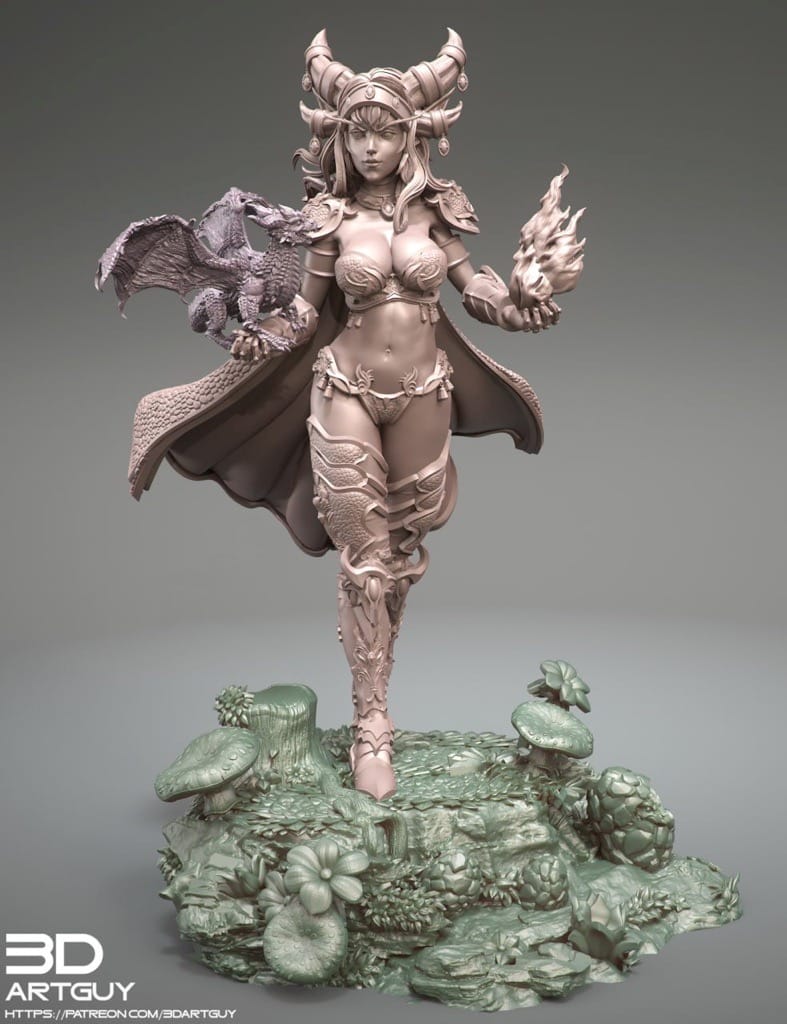 P站图纸印象馆 3DArtGuy 神龙女王 3DArtGuy 神龙女王