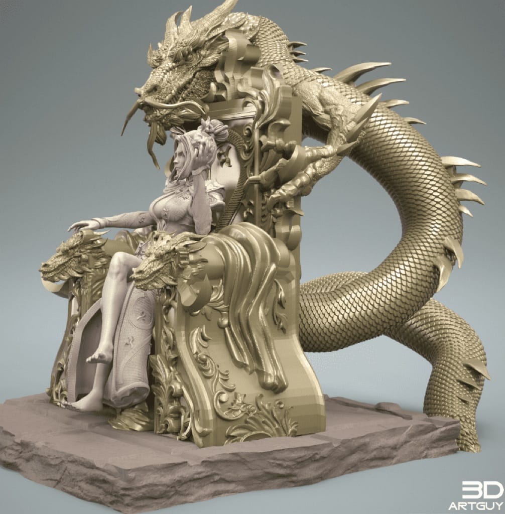 P站图纸印象馆 3DArtGuy Fire Dragon 3DArtGuy Fire Dragon