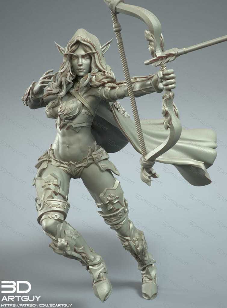 P站图纸印象馆 3DArtGuy 精灵射手 3DArtGuy 精灵射手