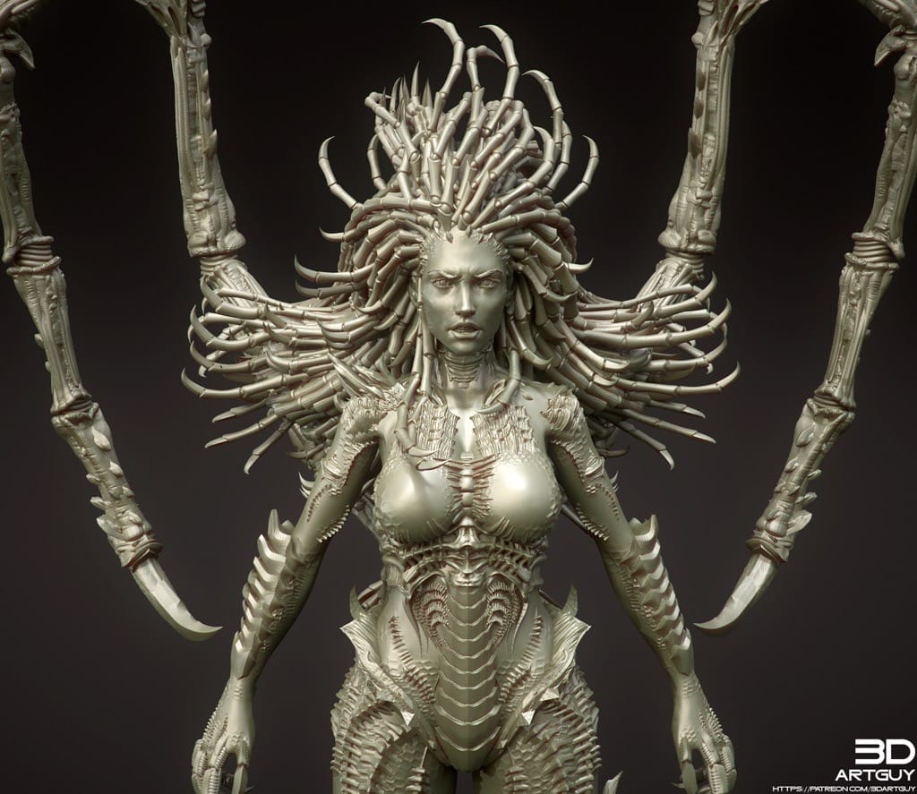 P站图纸印象馆 3DArtGuy 人类外星人混血儿 3DArtGuy 人类外星人混血儿