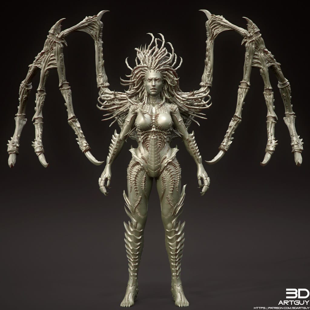 P站图纸印象馆 3DArtGuy 人类外星人混血儿 3DArtGuy 人类外星人混血儿