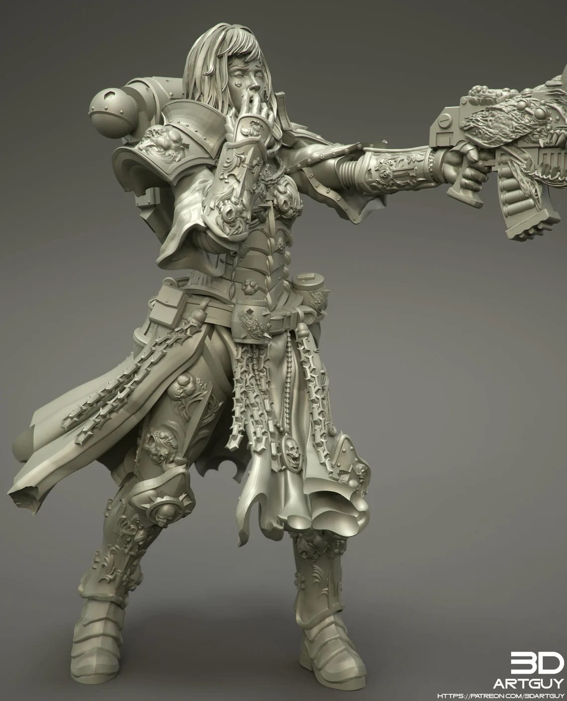 P站图纸印象馆 3DArtGuy 昏昏欲睡的战士 3DArtGuy 昏昏欲睡的战士