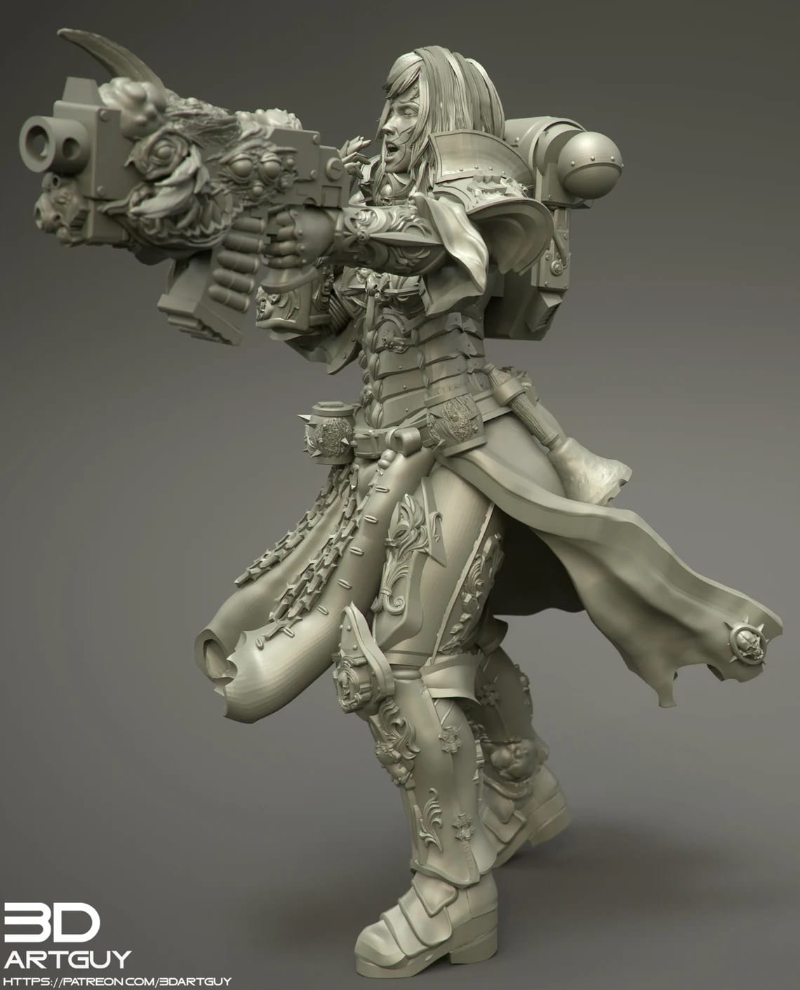 P站图纸印象馆 3DArtGuy 昏昏欲睡的战士 3DArtGuy 昏昏欲睡的战士